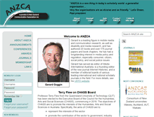 Tablet Screenshot of anzca.net