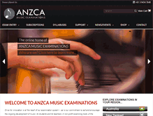 Tablet Screenshot of anzca.com.au